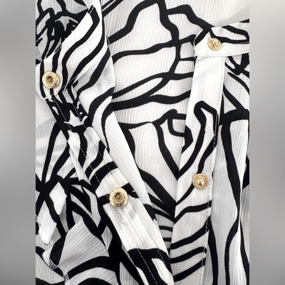 NWT Nine West Ruffle Sleeveless Blouse, Size XXL - Picture 8 of 13